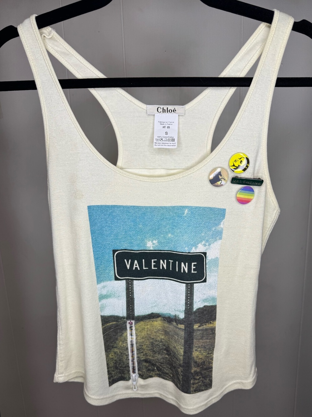 Rare Vintage 2001 Chloé by Stella McCartney "Valentine" Tank - Collector’s Piece